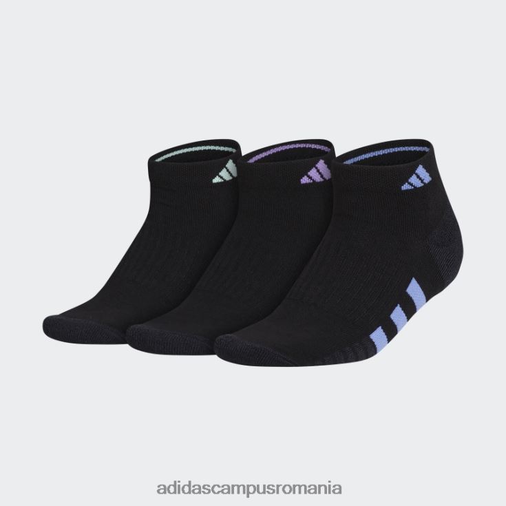 adidas campus romania șosete decoltate cu perne gri 3 perechi femei negru/albastru/gri J266N224389