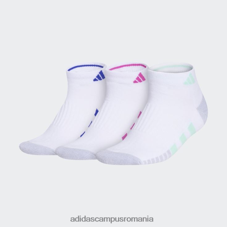 adidas campus romania șosete decoltate cu perne onix 3 perechi femei alb/mentă/onix J266N224367