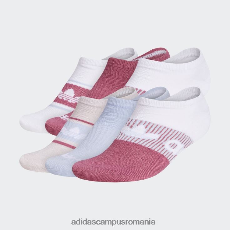 adidas campus romania șosete gradient superlite neprezentare 6 perechi negri femei alb negru J266N224350
