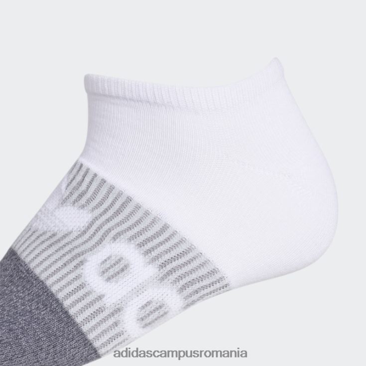 adidas campus romania șosete gradient superlite no-show 6 perechi alb femei alb/gri J266N224355