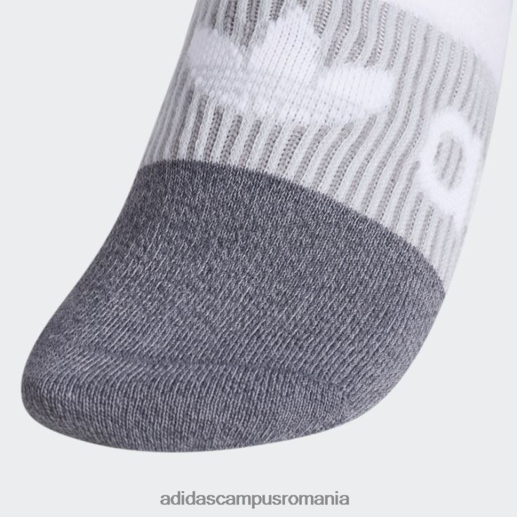 adidas campus romania șosete gradient superlite no-show 6 perechi alb femei alb/gri J266N224355