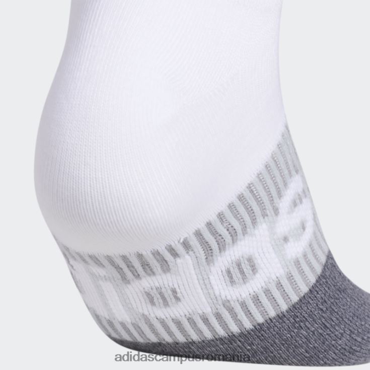 adidas campus romania șosete gradient superlite no-show 6 perechi alb femei alb/gri J266N224355