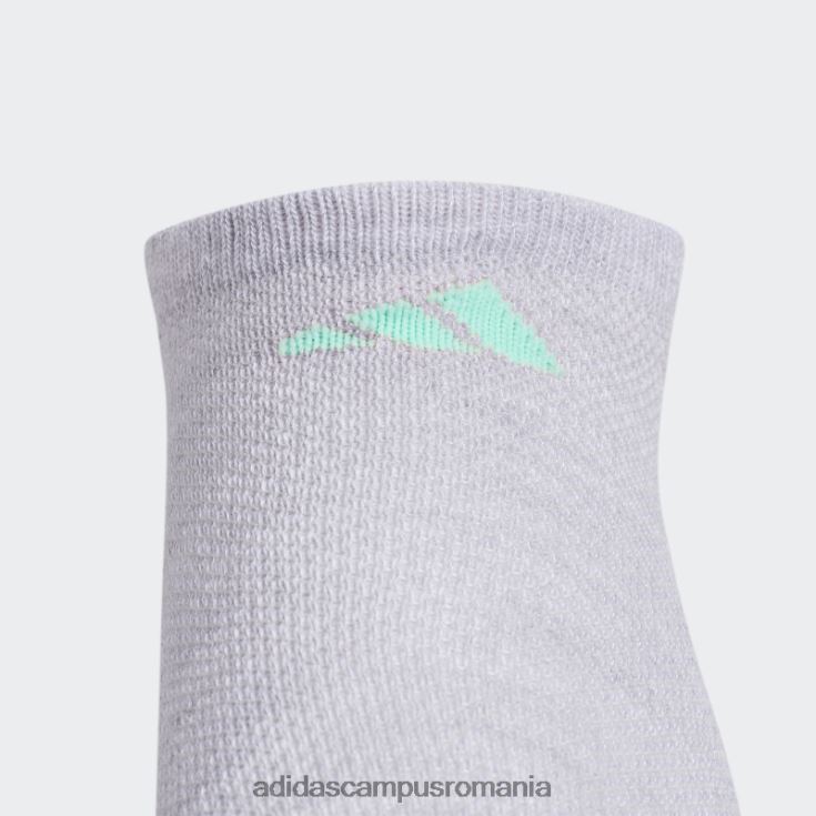 adidas campus romania șosete neprezentate cu dungi superlite gri deschis 3 perechi femei gri deschis/portocaliu/coral J266N224400