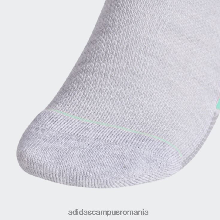 adidas campus romania șosete neprezentate cu dungi superlite gri deschis 3 perechi femei gri deschis/portocaliu/coral J266N224400