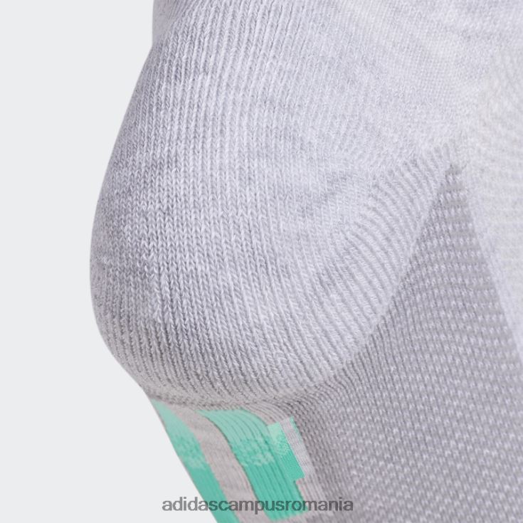 adidas campus romania șosete neprezentate cu dungi superlite gri deschis 3 perechi femei gri deschis/portocaliu/coral J266N224400