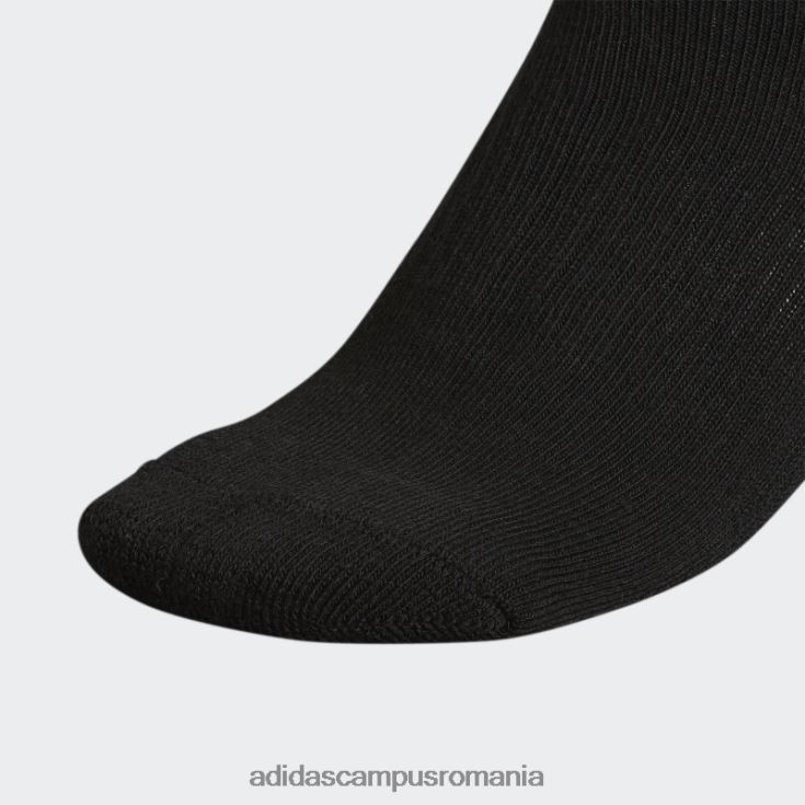 adidas campus romania șosete sferturi cu perne atletice 6 perechi negre femei negru J266N224361