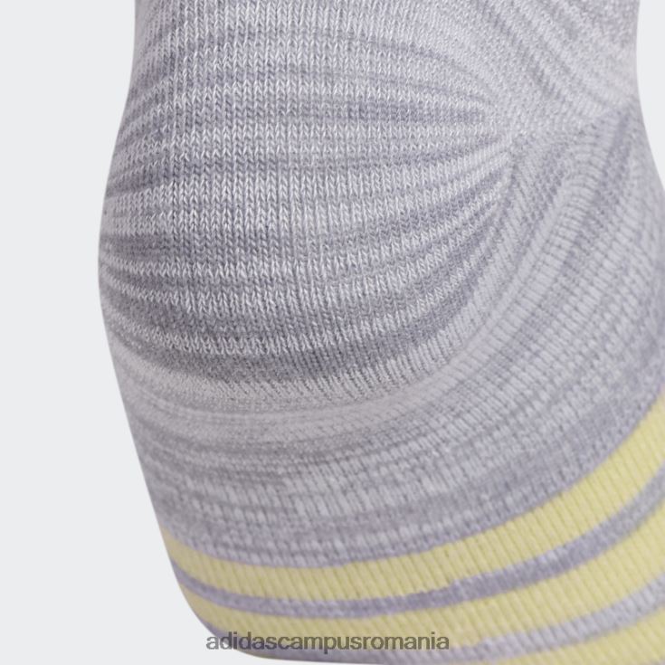 adidas campus romania șosete superlite super-no-show 6 perechi gri deschis femei gri deschis/portocaliu strălucitor J266N224386