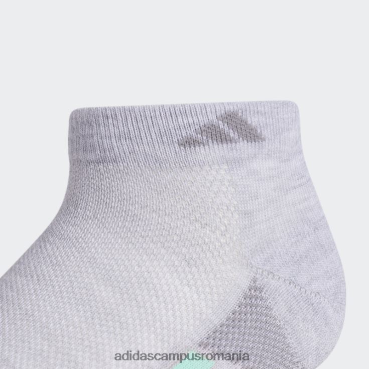 adidas campus romania sosete decoltate cu dungi superlite gri deschis 3 perechi adidas femei gri deschis/portocaliu/coral J266N224387