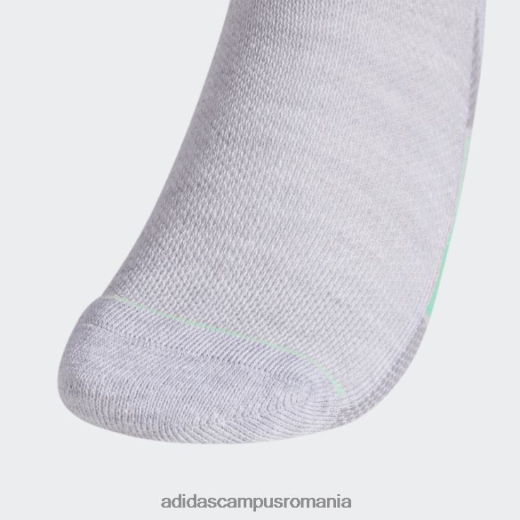adidas campus romania sosete decoltate cu dungi superlite gri deschis 3 perechi adidas femei gri deschis/portocaliu/coral J266N224387