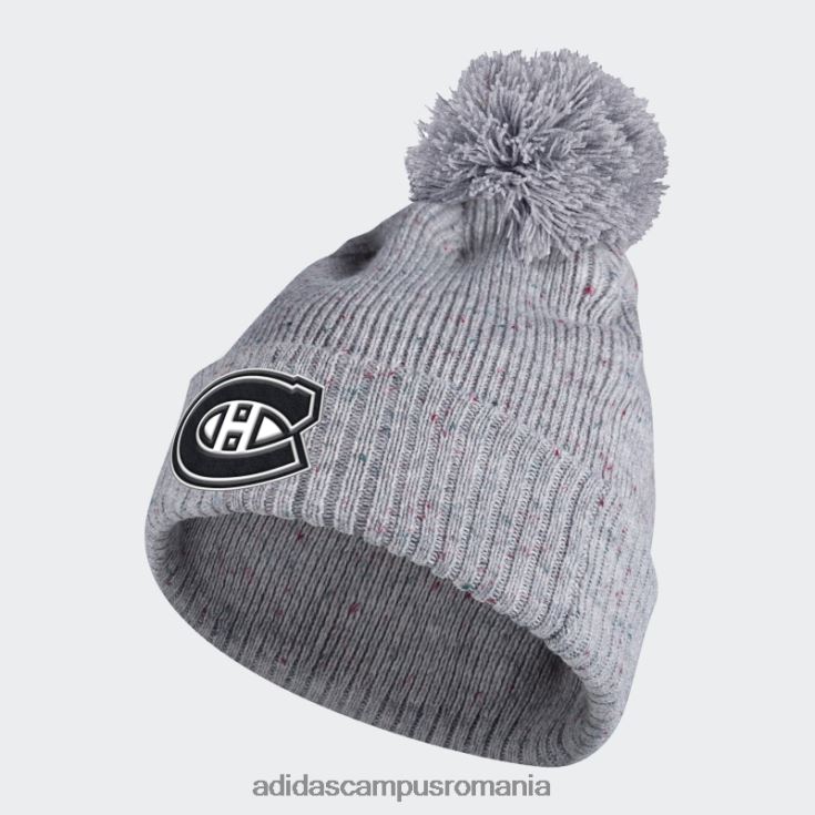 adidas campus romania Canadiens speckle cuffed pom beanie gri adidas femei gri/nhl-mca-508 J266N210956