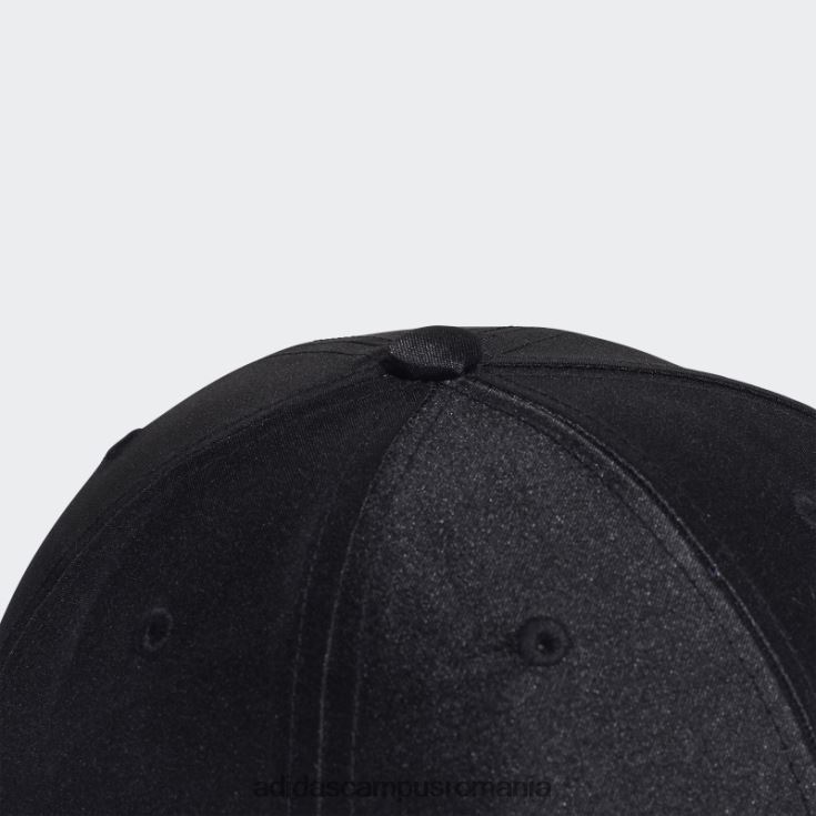 adidas campus romania șapcă de baseball din satin la modă neagră femei negru J266N211040