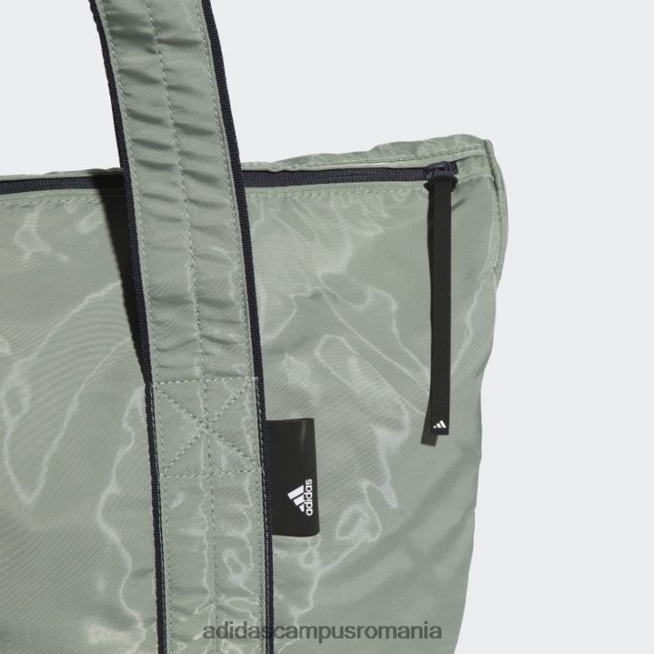 adidas campus romania geantă de umăr studio tote verde argintiu femei verde argintiu/cerneală/alb J266N210900