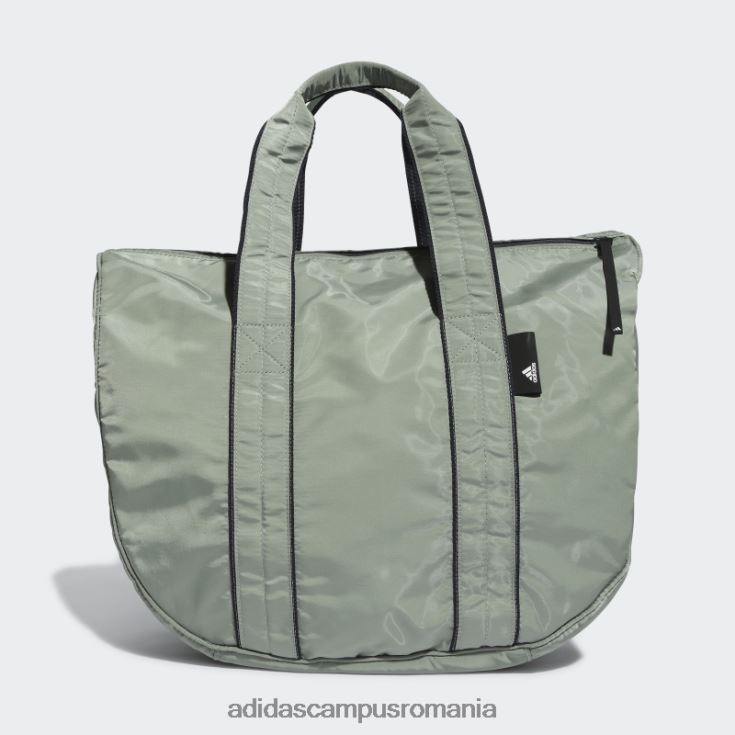 adidas campus romania geanta de umar studio tote verde argintiu femei verde argintiu/cerneală/alb J266N23272