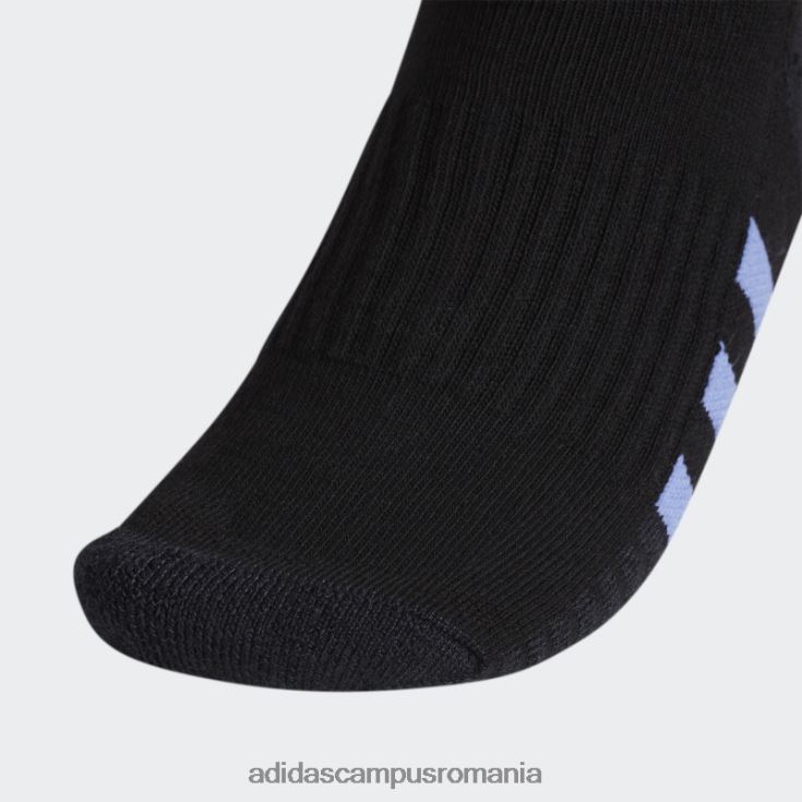 adidas campus romania șosete decoltate cu perne gri 3 perechi fashion femei negru/albastru/gri J266N210985