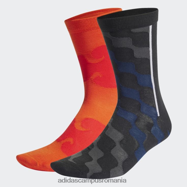 adidas campus romania șosete marimekko bleumarin 2 perechi femei bleumarin/negru/portocaliu/roșu luxuriant J266N210966