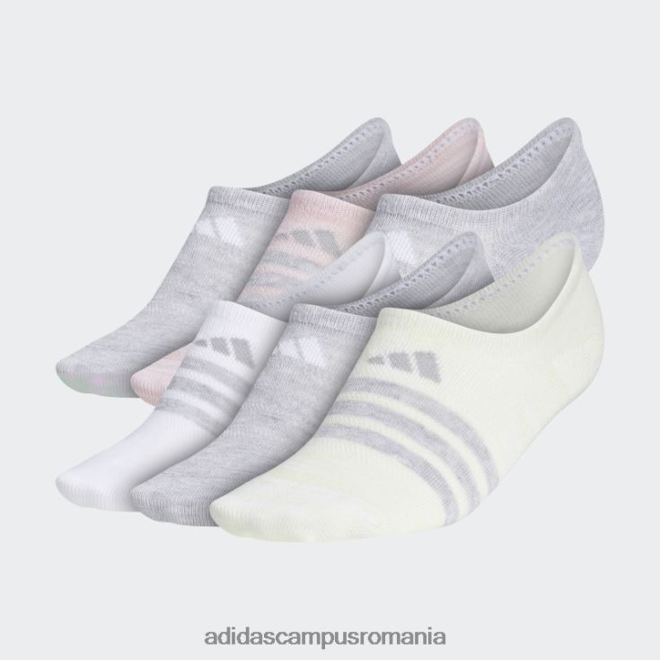 adidas campus romania șosete verde deschis superlite super-no-show 6 perechi femei verde deschis J266N210996