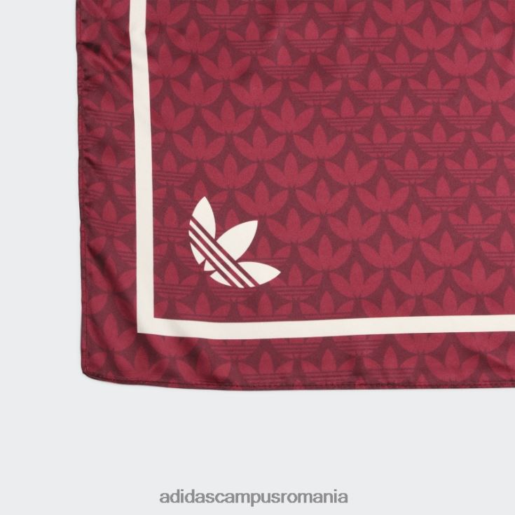 adidas campus romania eșarfă pe cap cu monogramă trefoil jacquard roșu femei roșu J266N210903