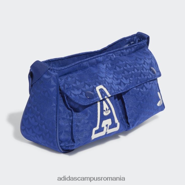 adidas campus romania geantă mini pentru avion de linie cu jacquard trifoil albastru victorie adidas femei albastru victorie J266N210893