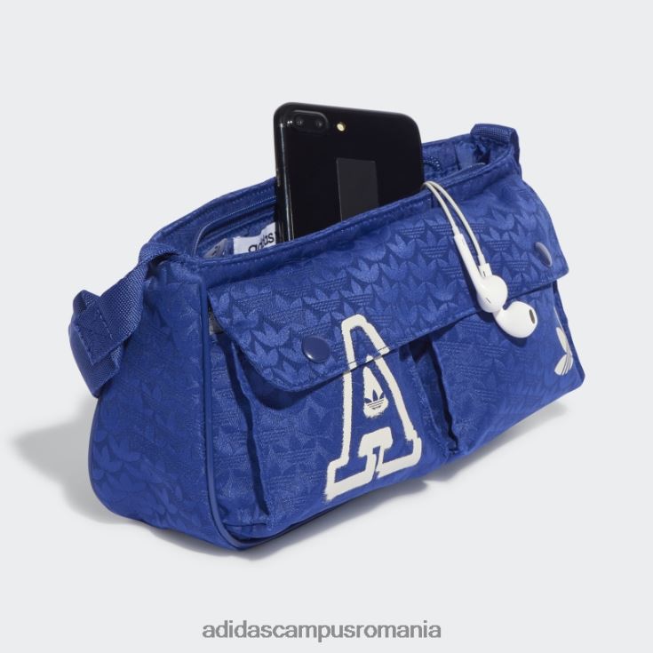 adidas campus romania geantă mini pentru avion de linie cu jacquard trifoil albastru victorie adidas femei albastru victorie J266N210893