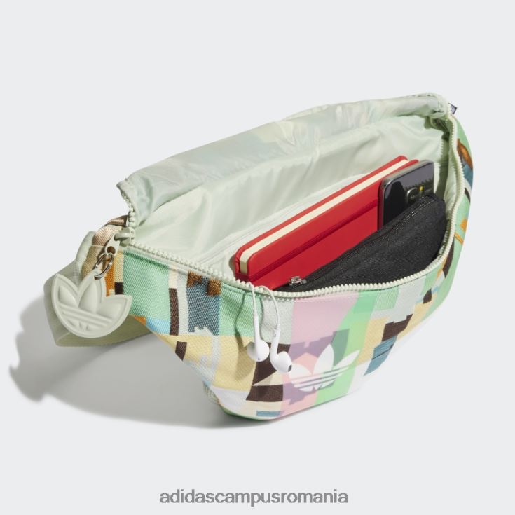 adidas campus romania geanta de talie multicolora femei multicolor/verde J266N211024