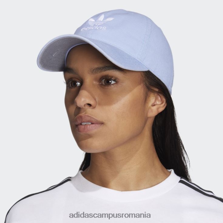adidas campus romania pălărie din spate cu curea relaxată albastru zori femei zori albastru/alb J266N210924