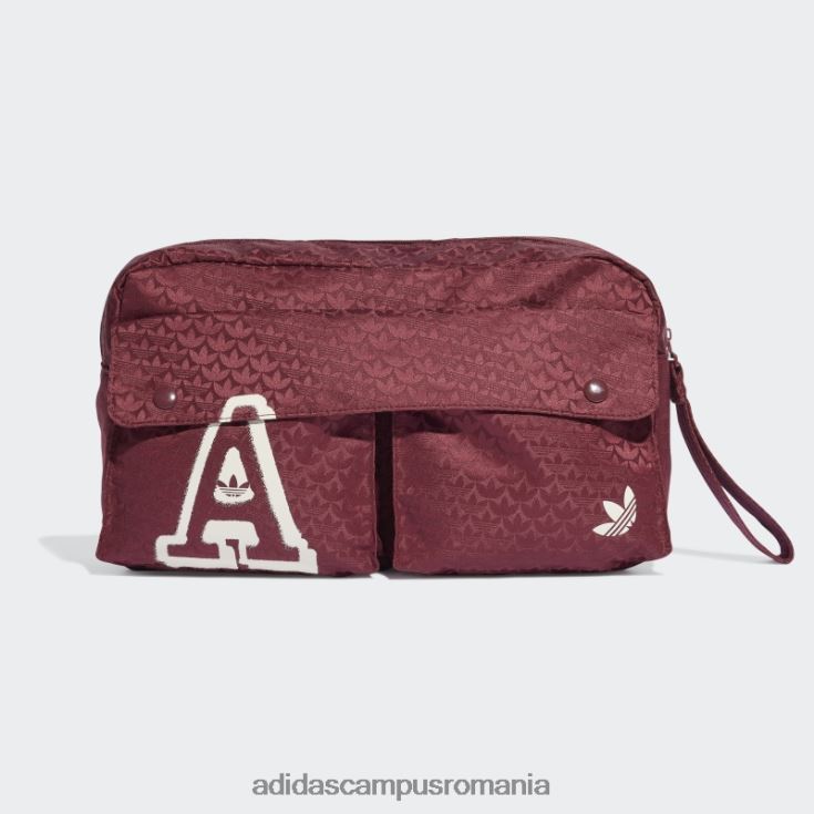 adidas campus romania roșu trefoil jacquard monogramă oversize talie geantă fashion femei roșu J266N210895