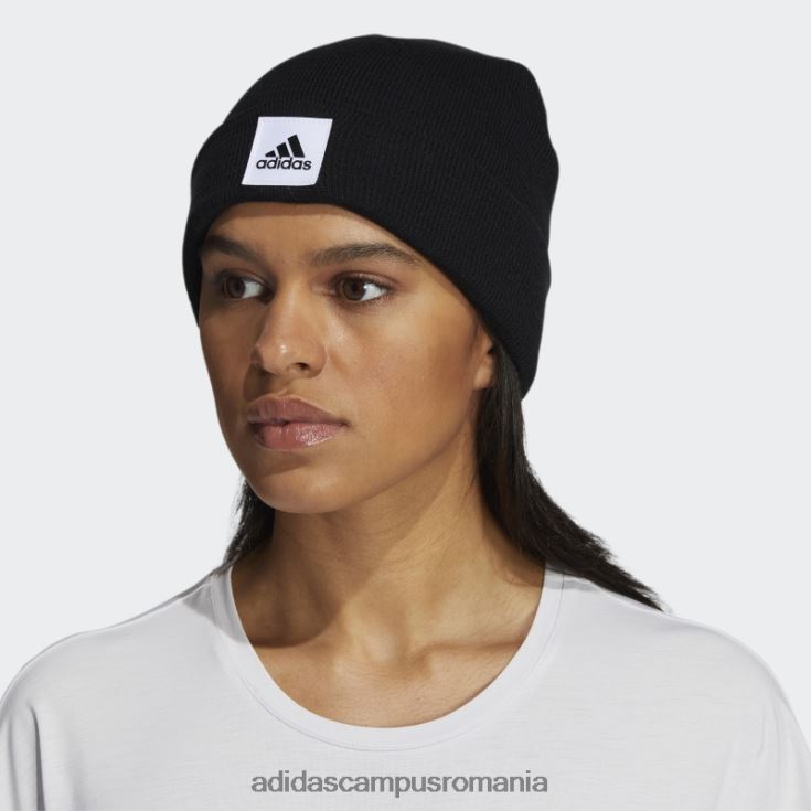 adidas campus romania 1x1 fold beanie negru adidas femei alb negru J266N224264