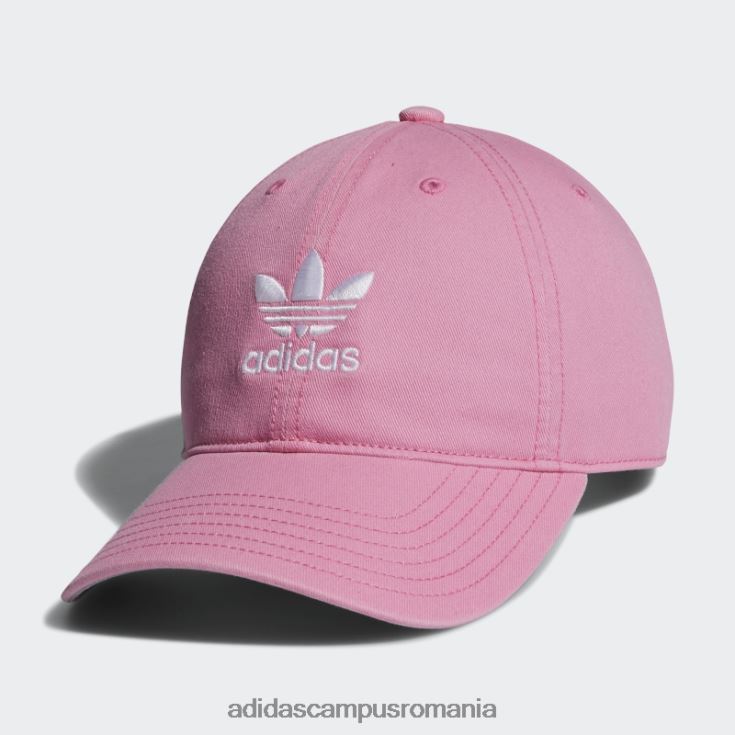 adidas campus romania curea relaxată pălărie din spate roz femei roz/alb J266N224266
