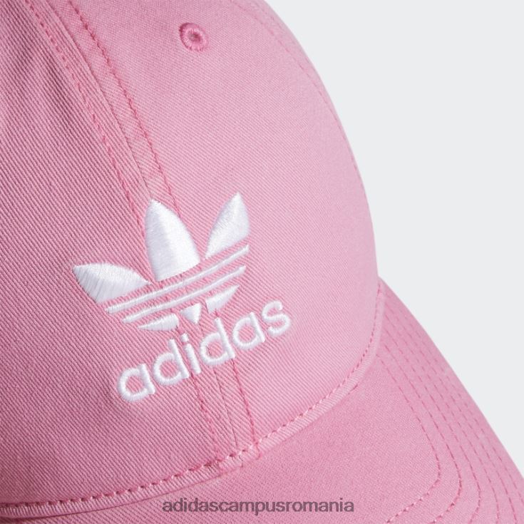adidas campus romania curea relaxată pălărie din spate roz femei roz/alb J266N224266