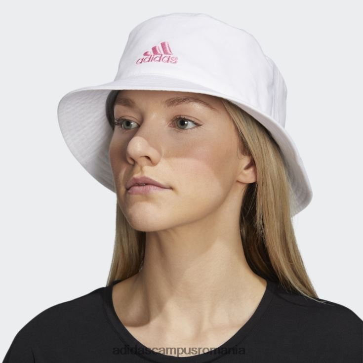 adidas campus romania esențiale albe plus pălărie de găleată femei alb/pop violet mel J266N224281