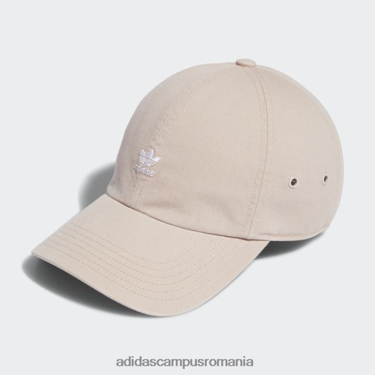 adidas campus romania mini pălărie cu logo relaxată bej femei bej/alb J266N224250