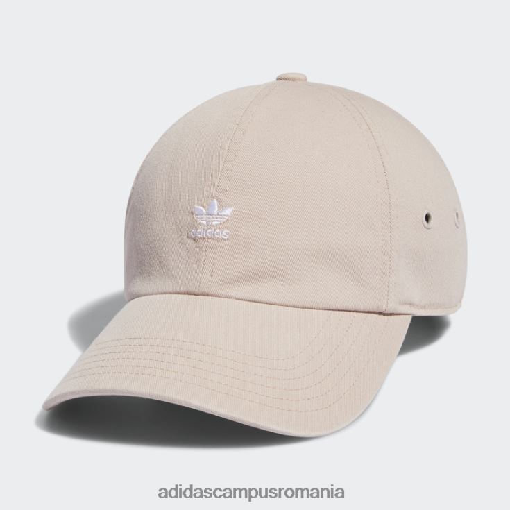 adidas campus romania mini pălărie cu logo relaxată bej femei bej/alb J266N224250