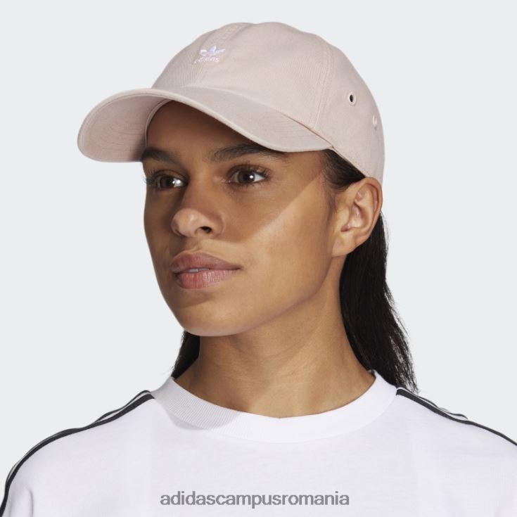 adidas campus romania mini pălărie cu logo relaxată bej femei bej/alb J266N224250