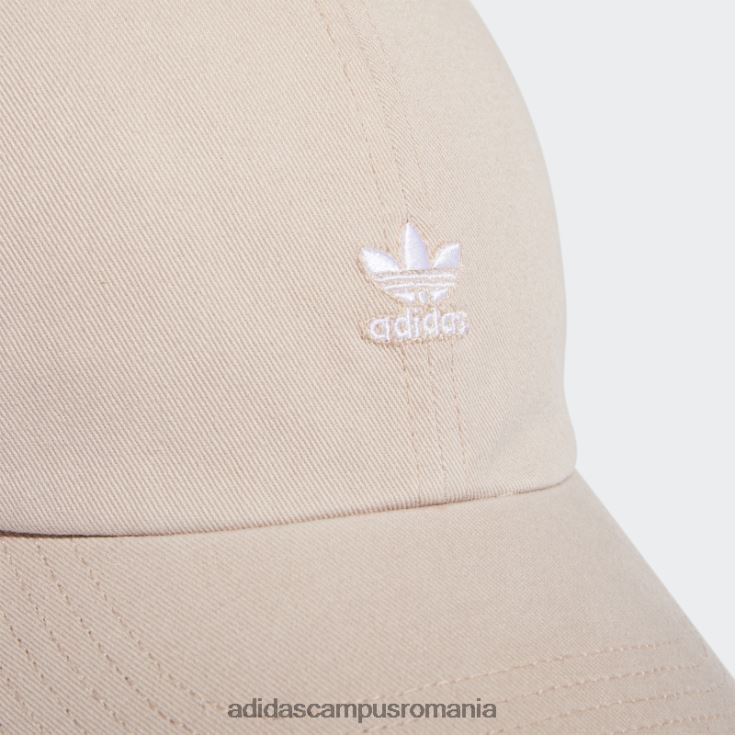 adidas campus romania mini pălărie cu logo relaxată bej femei bej/alb J266N224250