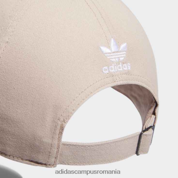 adidas campus romania mini pălărie cu logo relaxată bej femei bej/alb J266N224250