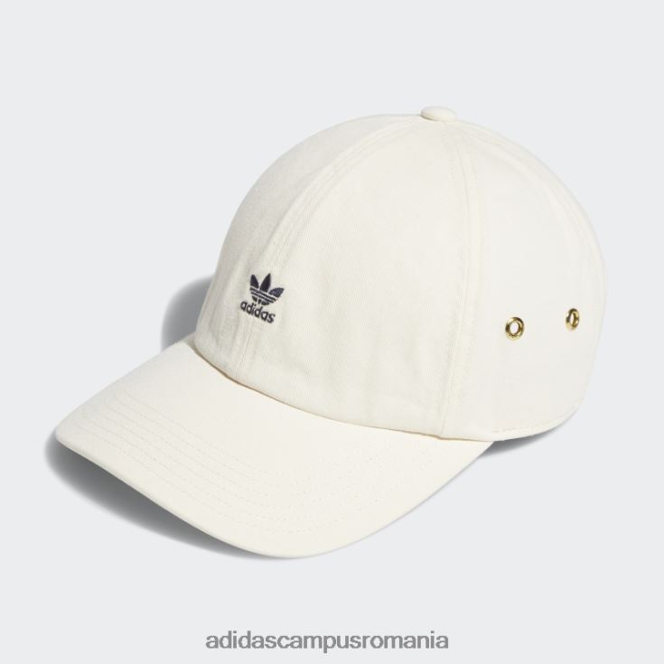 adidas campus romania pălărie albă cu logo mini relaxat femei alb J266N224275