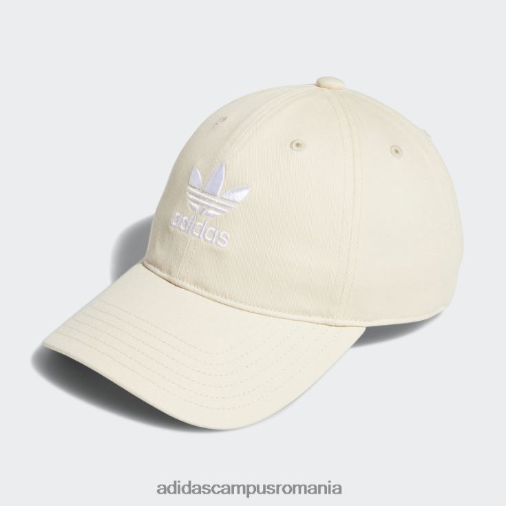 adidas campus romania pălărie albă relaxată cu bretele la spate femei alb J266N224251