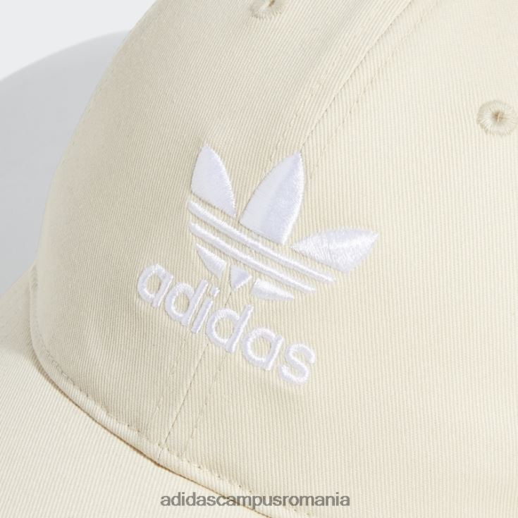 adidas campus romania pălărie albă relaxată cu bretele la spate femei alb J266N224251