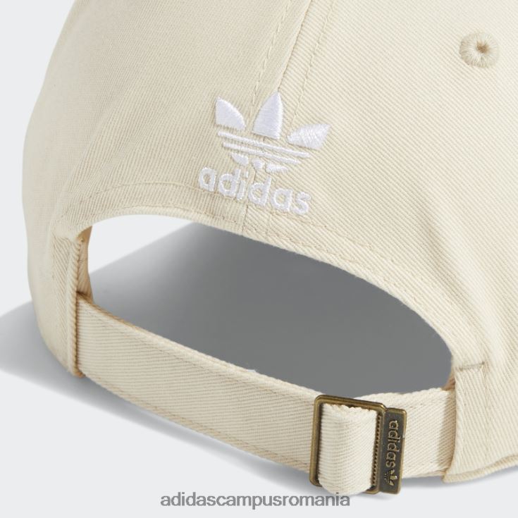 adidas campus romania pălărie albă relaxată cu bretele la spate femei alb J266N224251