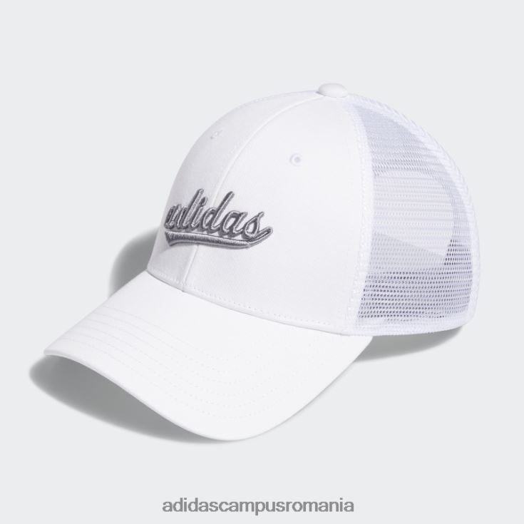 adidas campus romania pălărie de camion cu plasă albă femei alb/gri J266N224334