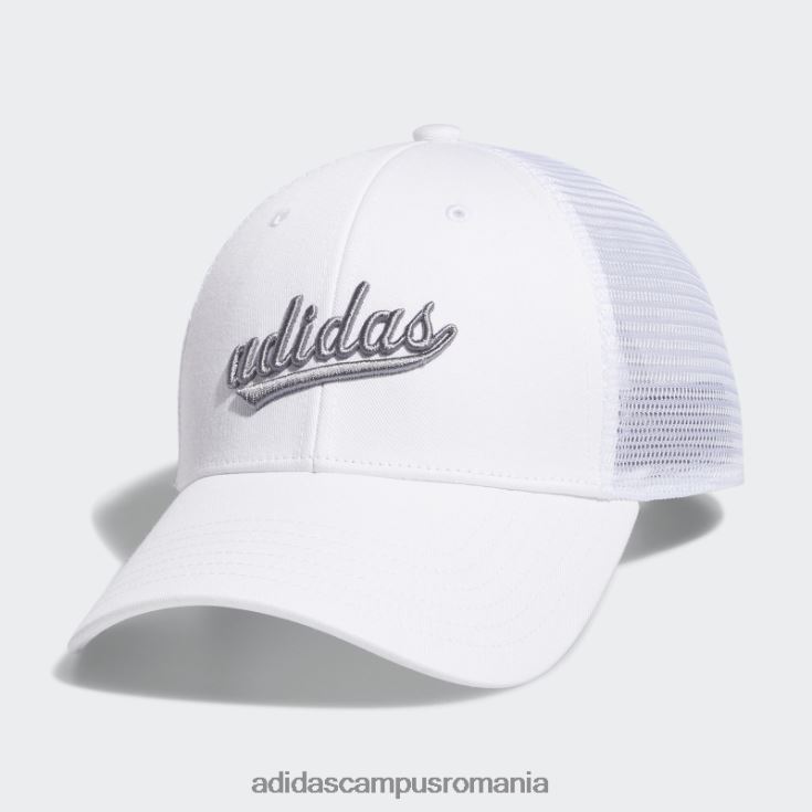 adidas campus romania pălărie de camion cu plasă albă femei alb/gri J266N224334