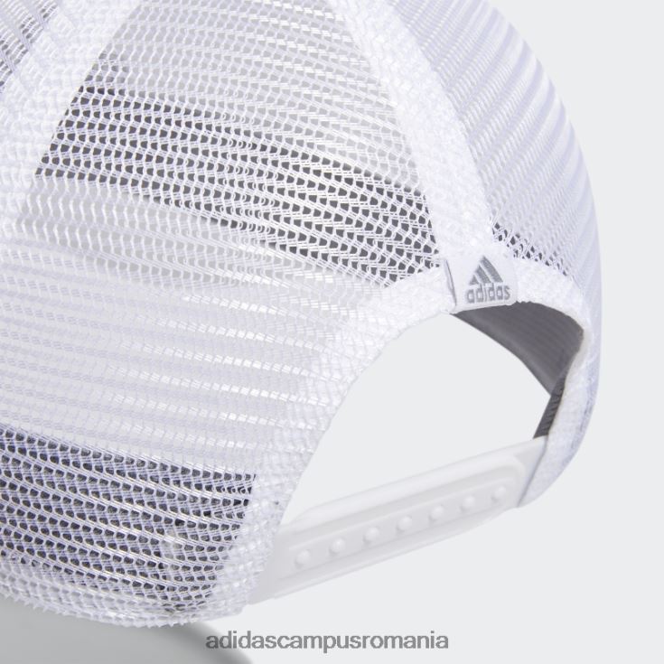 adidas campus romania pălărie de camion cu plasă albă femei alb/gri J266N224334