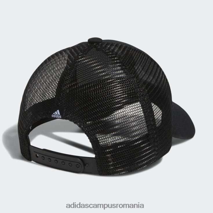 adidas campus romania pălărie de camion cu plasă neagră femei alb negru J266N224337