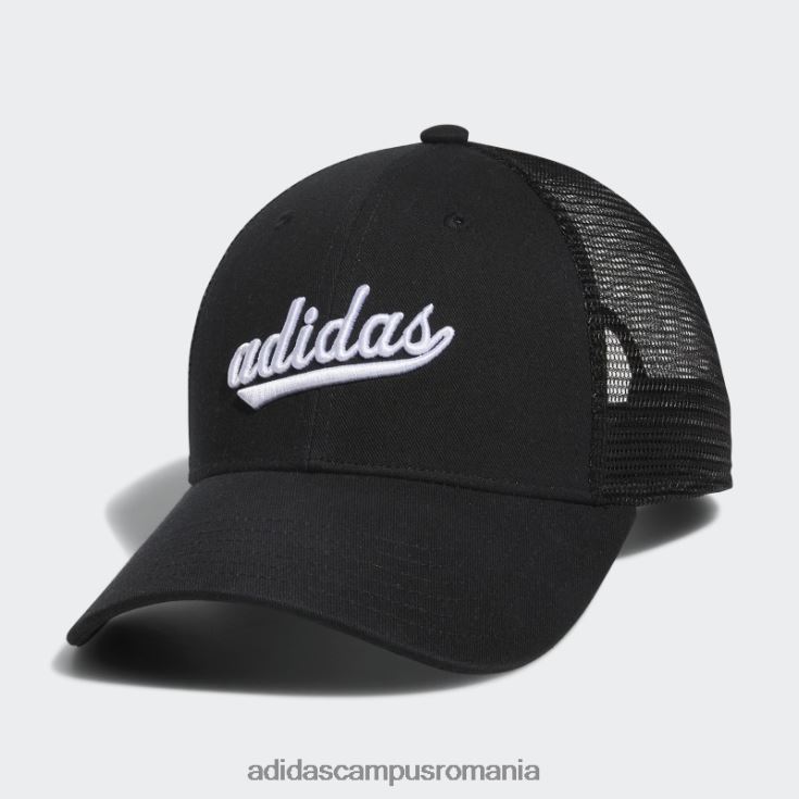 adidas campus romania pălărie de camion cu plasă neagră femei alb negru J266N224337
