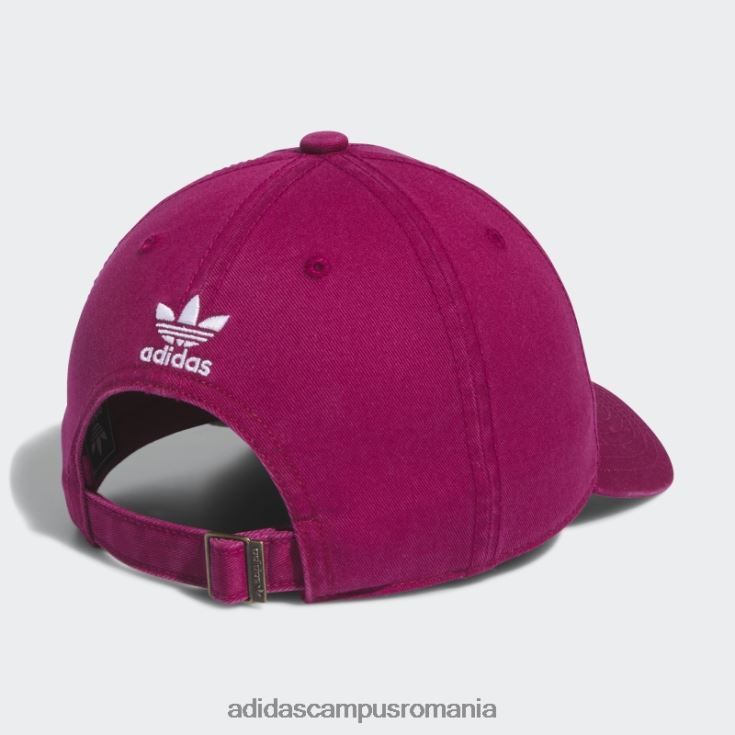 adidas campus romania pălărie la spate cu curea relaxată visiniu femei visiniu/alb J266N224254