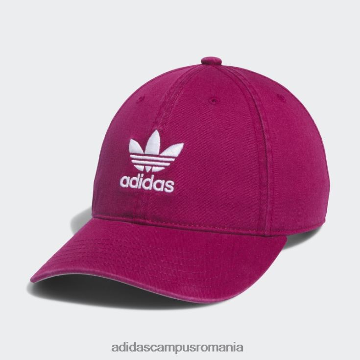 adidas campus romania pălărie la spate cu curea relaxată visiniu femei visiniu/alb J266N224254