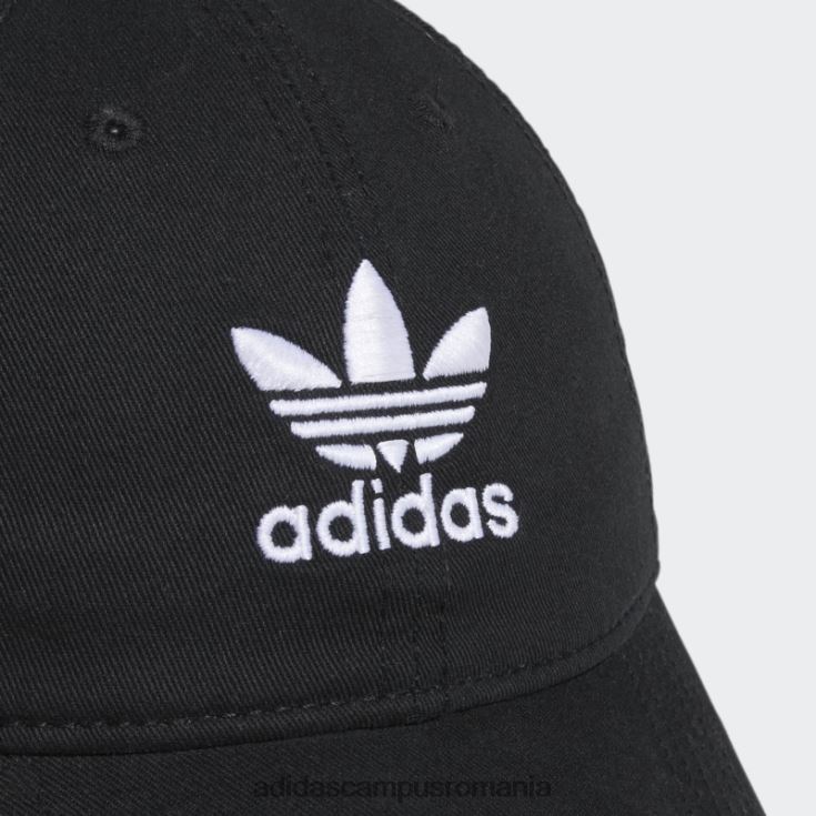 adidas campus romania pălărie relaxată cu curele la spate, albă, elegantă femei alb negru J266N224279