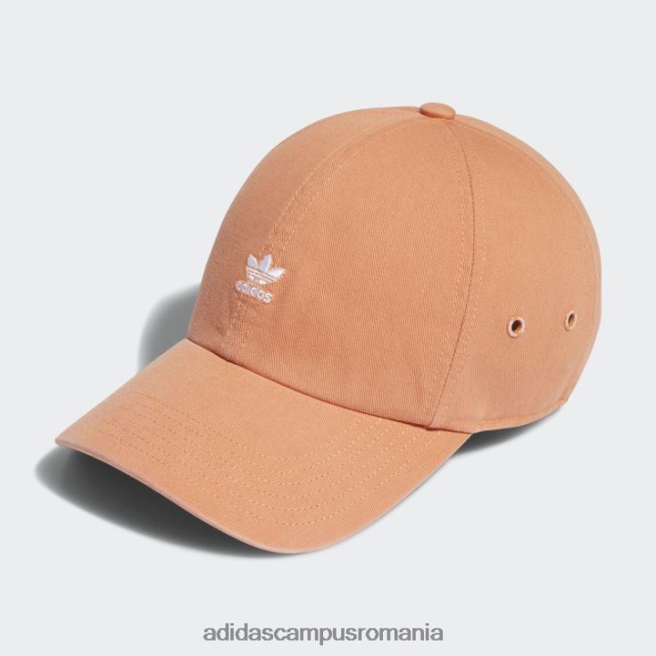 adidas campus romania pălărie relaxată cu mini logo cupru femei cupru/alb J266N224278