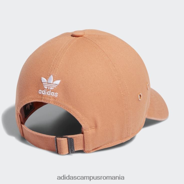 adidas campus romania pălărie relaxată cu mini logo cupru femei cupru/alb J266N224278