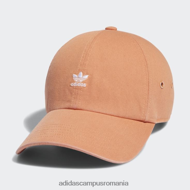 adidas campus romania pălărie relaxată cu mini logo cupru femei cupru/alb J266N224278
